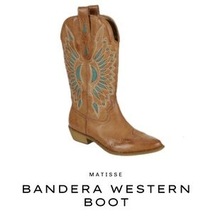 Coconuts by Matisse Bandera Western Cowboy Boots - Size 8 in Tan